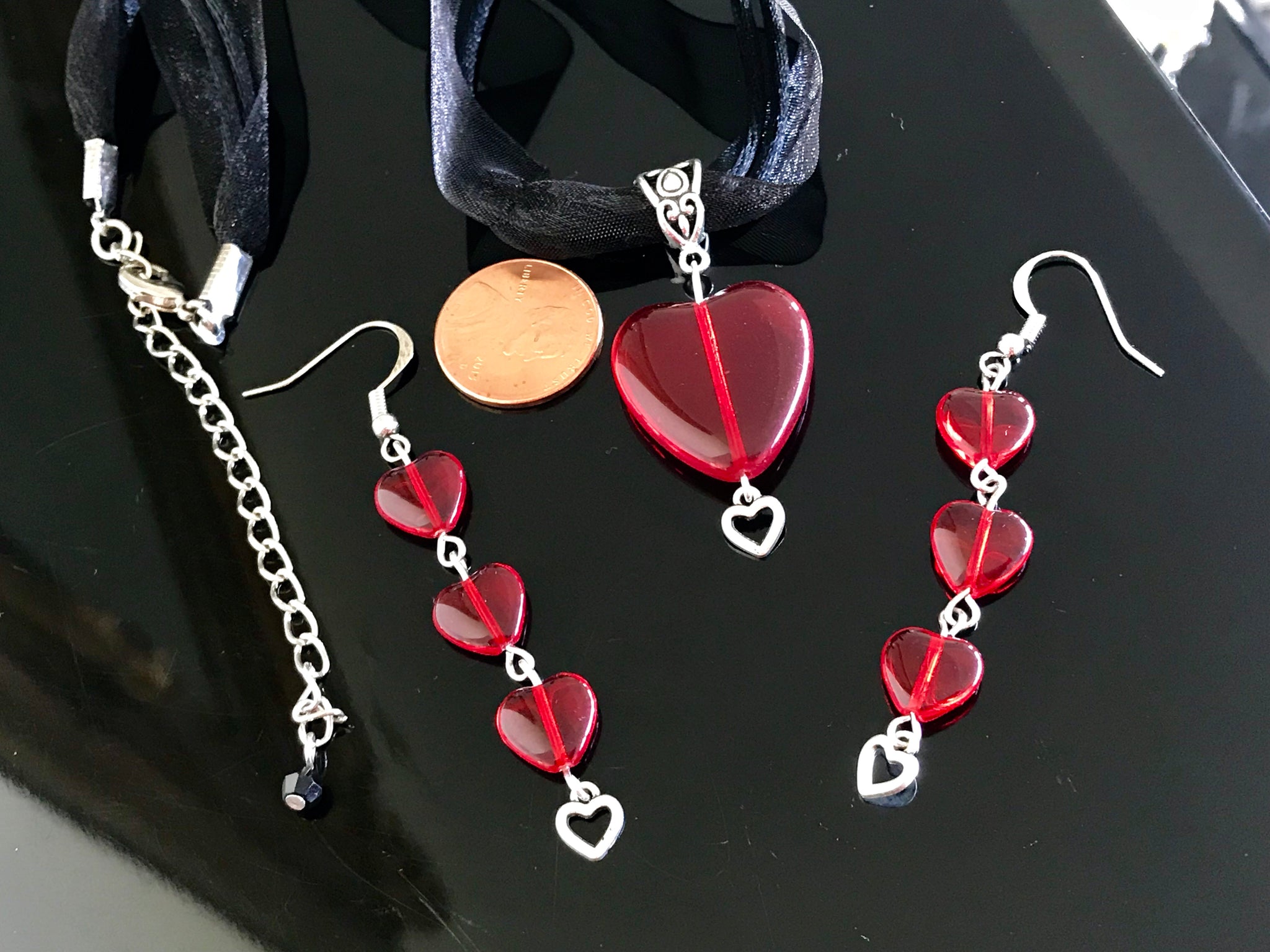 Valentine’s Day necklace set
