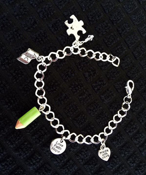 Graduation gift silver bracelet